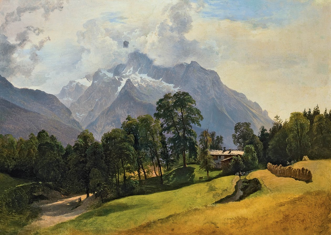 A Berchtesgaden melletti magas Steinberg alkotó: Friedrich Gauermann