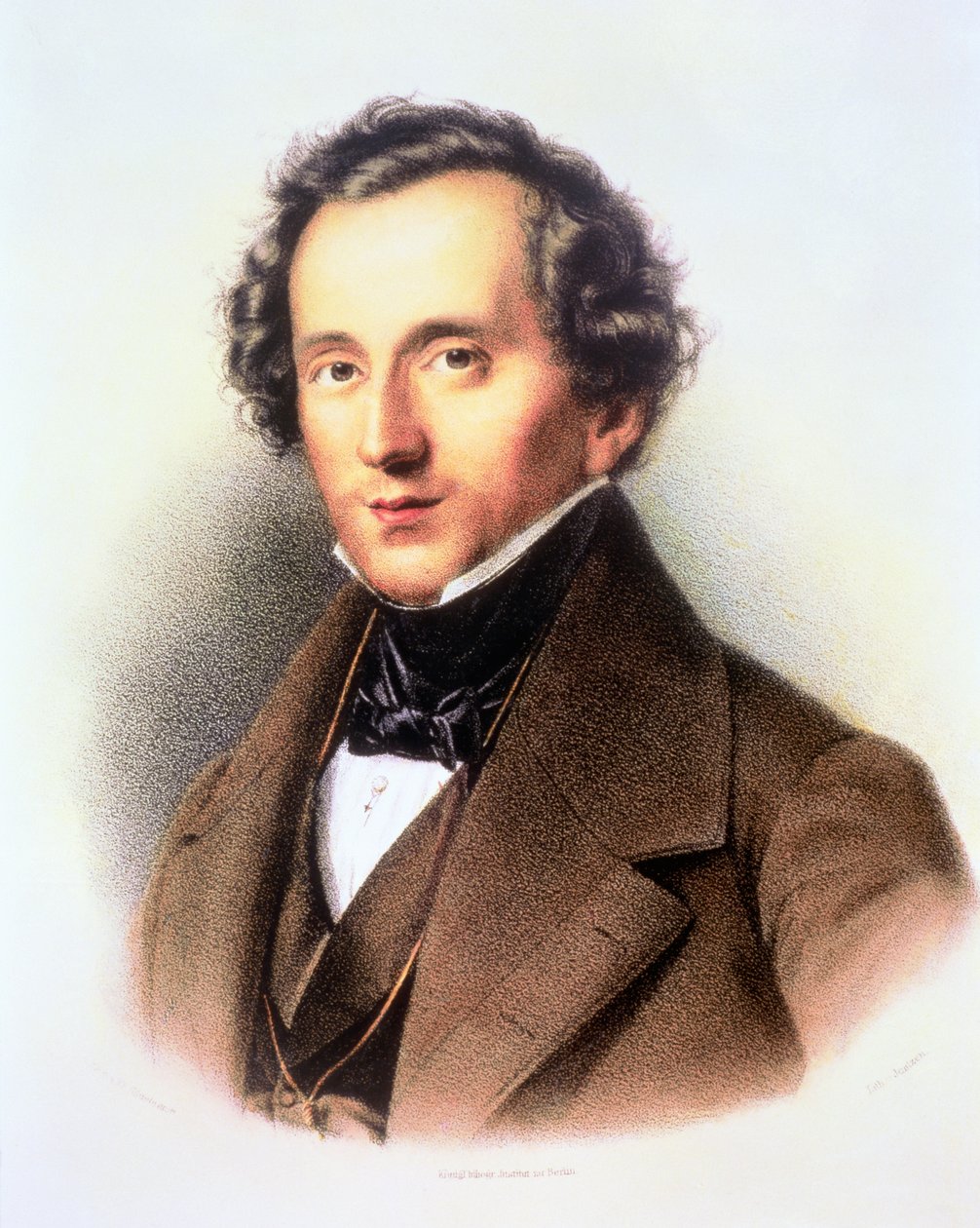Felix Mendelssohn (1809-47) portréja alkotó: Friedrich Jentzen