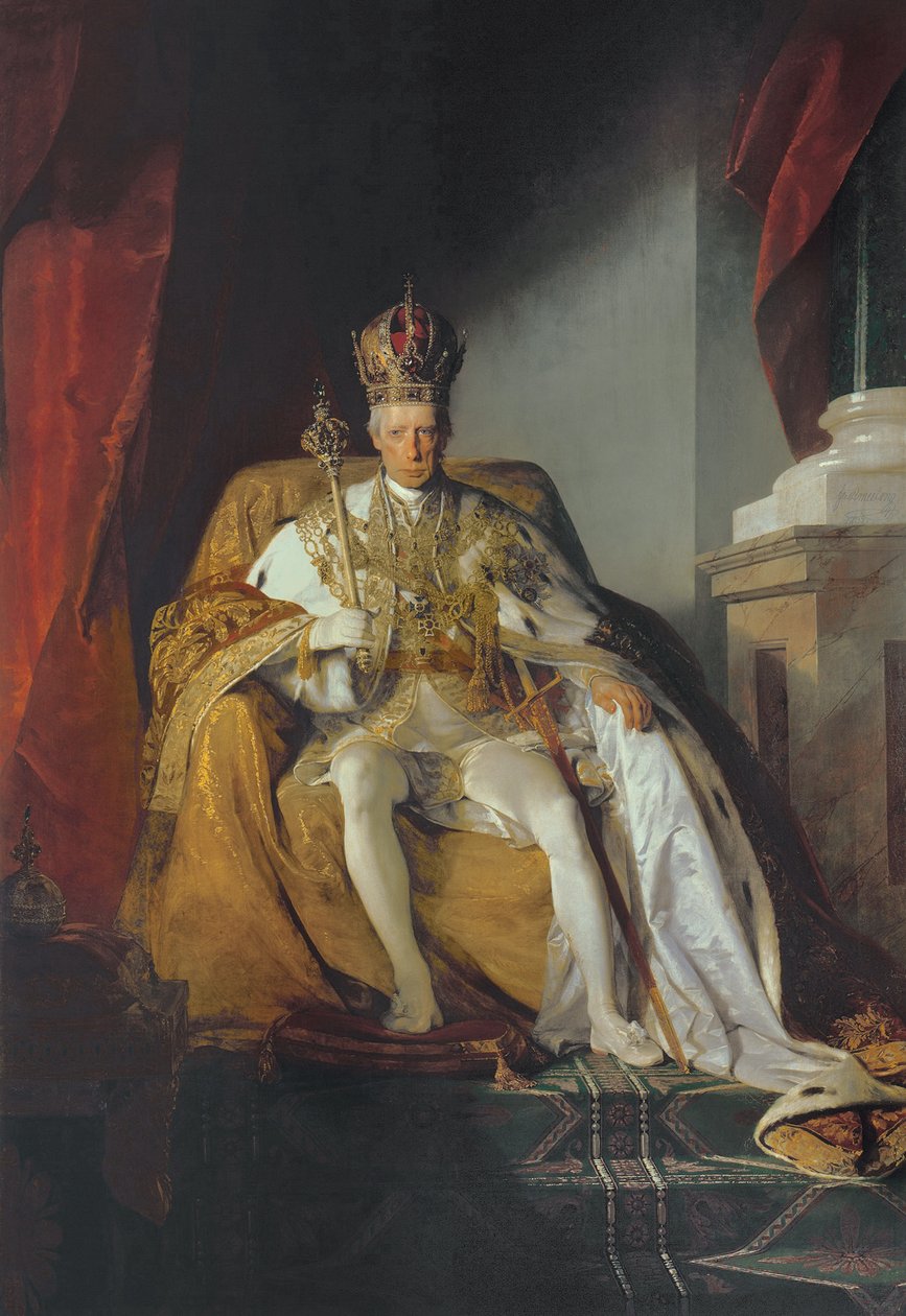 Ferenc osztrák császár (1768-1835) 1832 alkotó: Friedrich von Amerling
