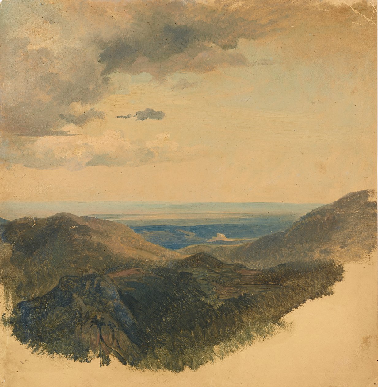 Kilátás a Duna völgyére alkotó: Friedrich August Mathias Gauermann