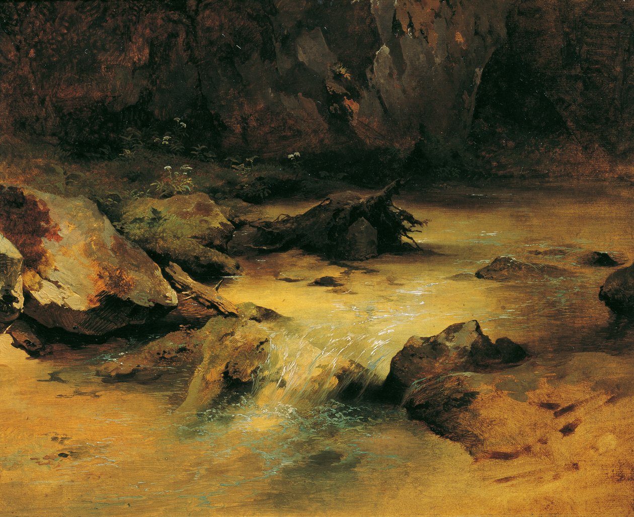 Wildbach alkotó: Friedrich August Mathias Gauermann