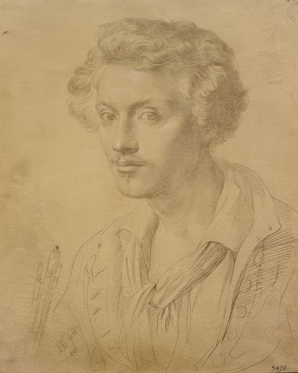 Friedrich Nerly (Selbstbildnis) alkotó: Friedrich Nerly