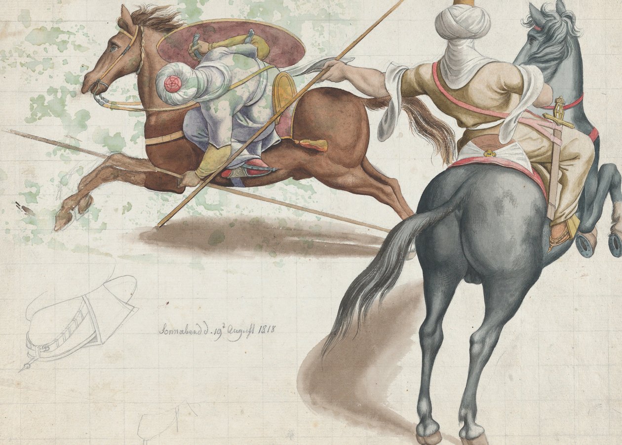 Harc lovasok, 1818. alkotó: Friedrich Olivier