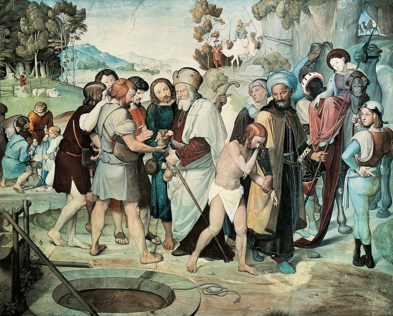 Józsefet eladták testvérei alkotó: Friedrich Overbeck