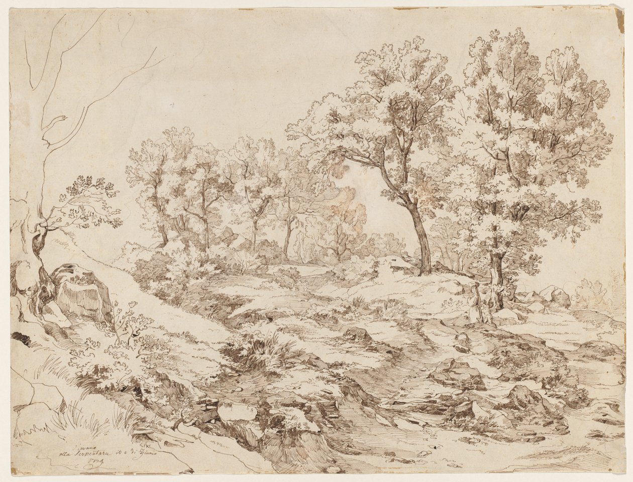 La Serpentara Olevano közelében, 1829. alkotó: Friedrich Preller