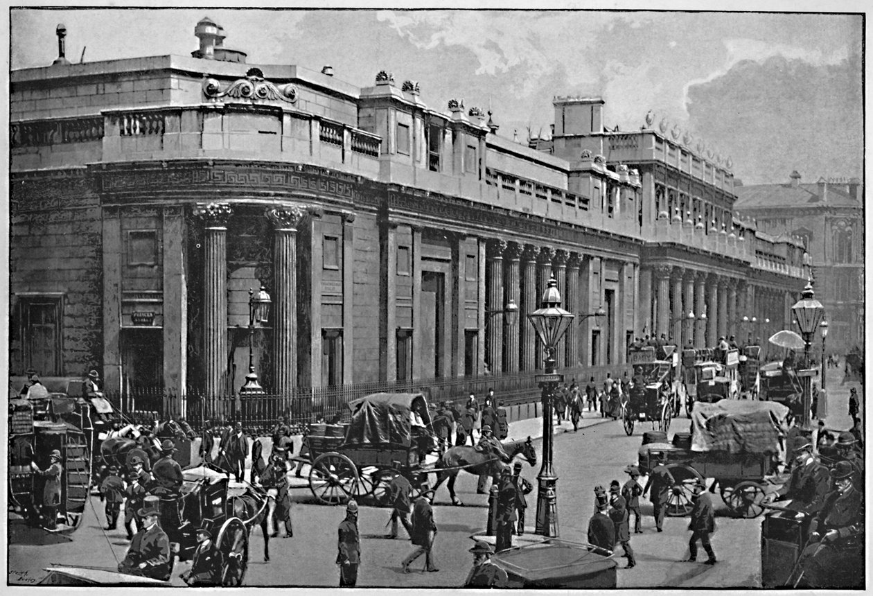 A Bank of England, 1896 alkotó: Frith and Co