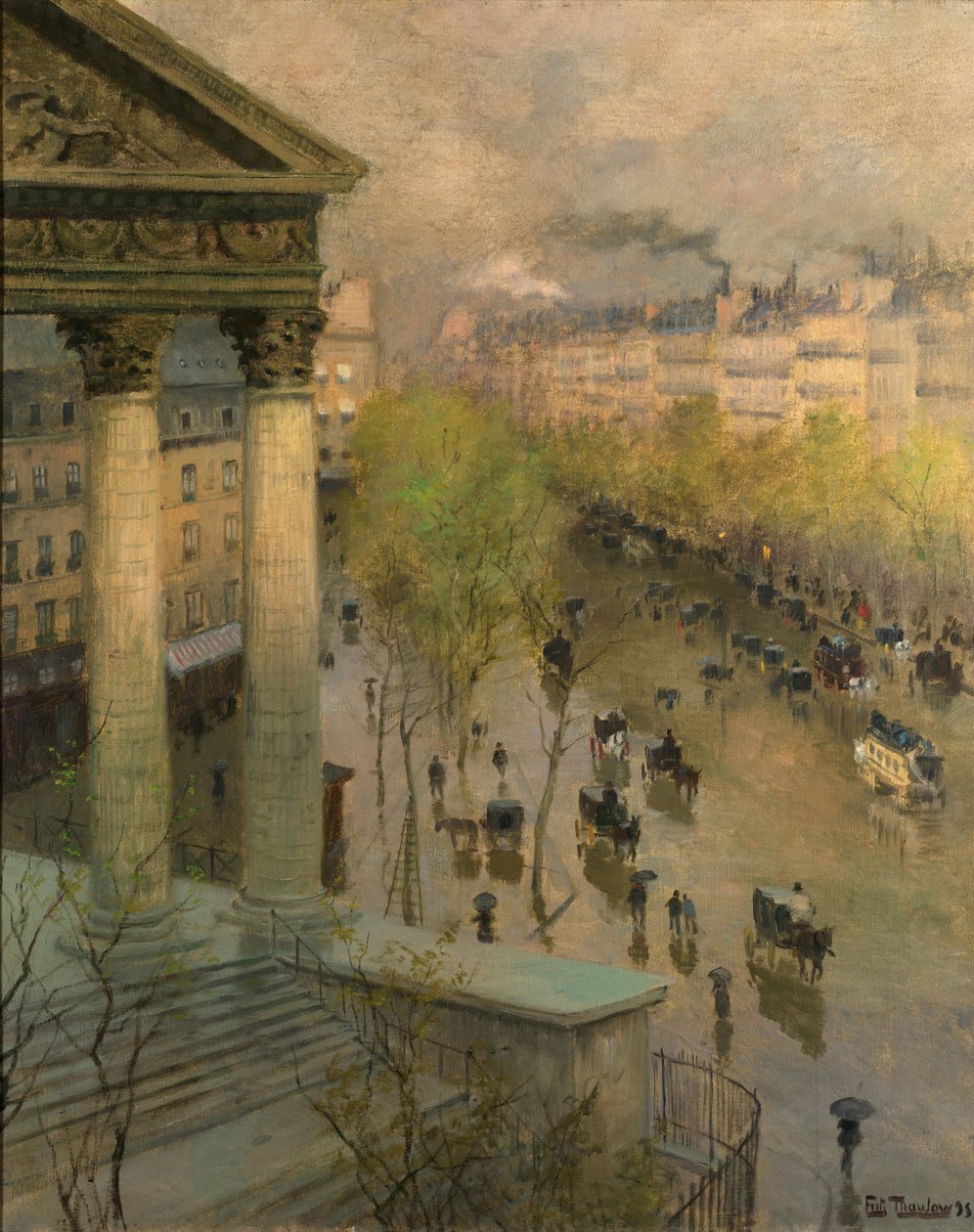 Boulevard de la Madeleine Párizsban alkotó: Frits Thaulow