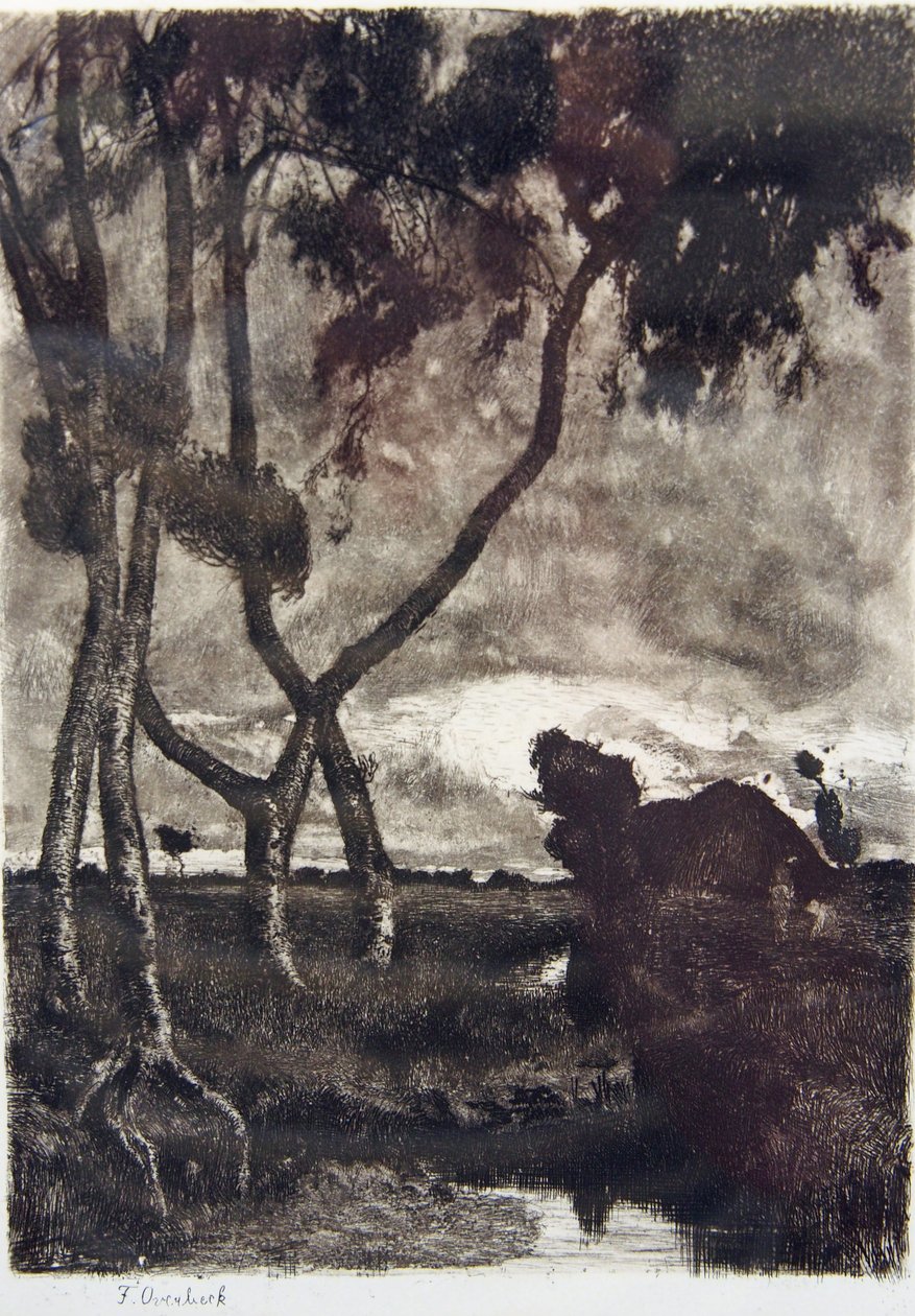 Vihar a lápban alkotó: Fritz Overbeck