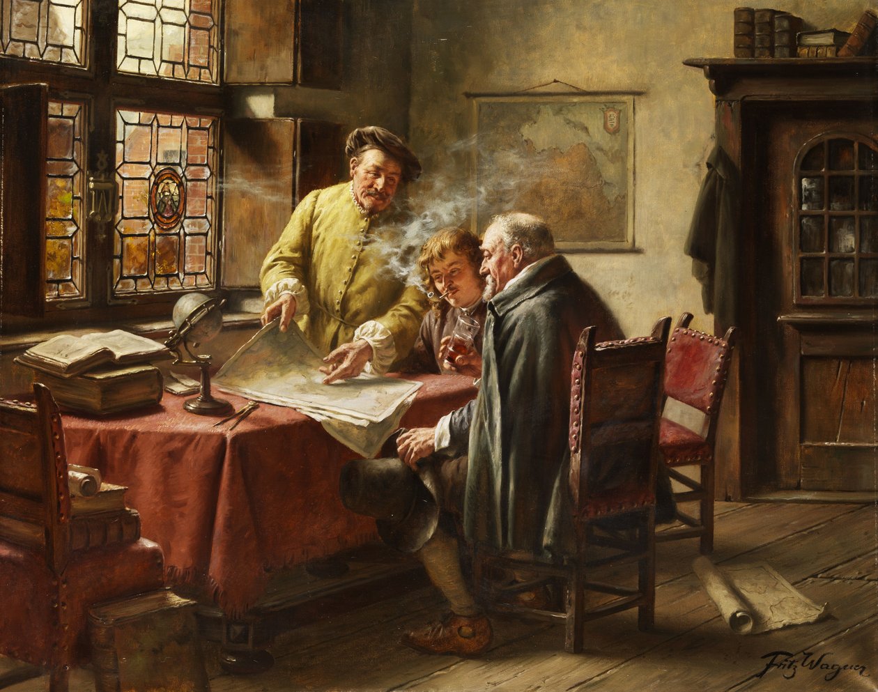 Holland kereskedők. alkotó: Fritz Wagner