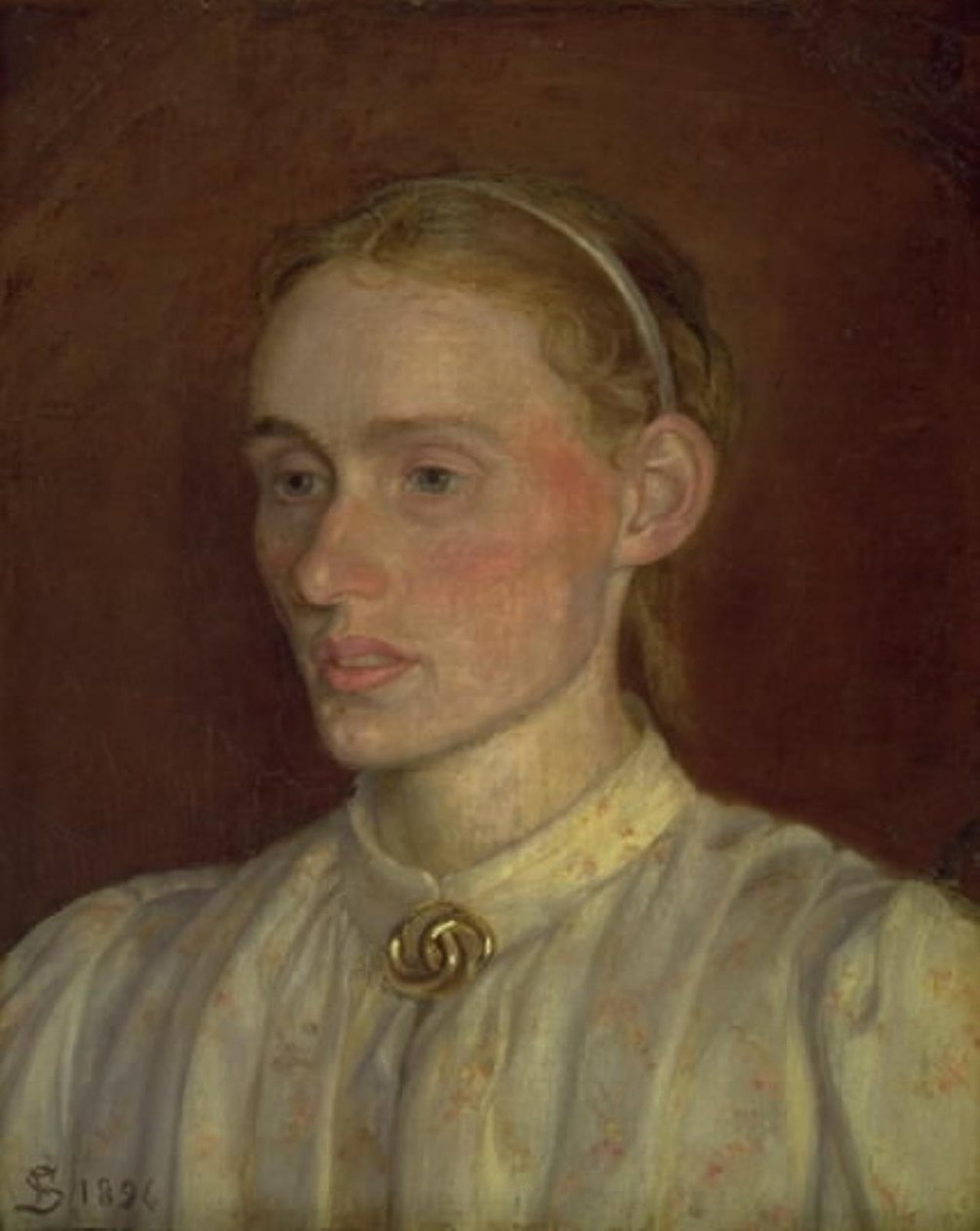 Anna Syberg portréja alkotó: Fritz Syberg
