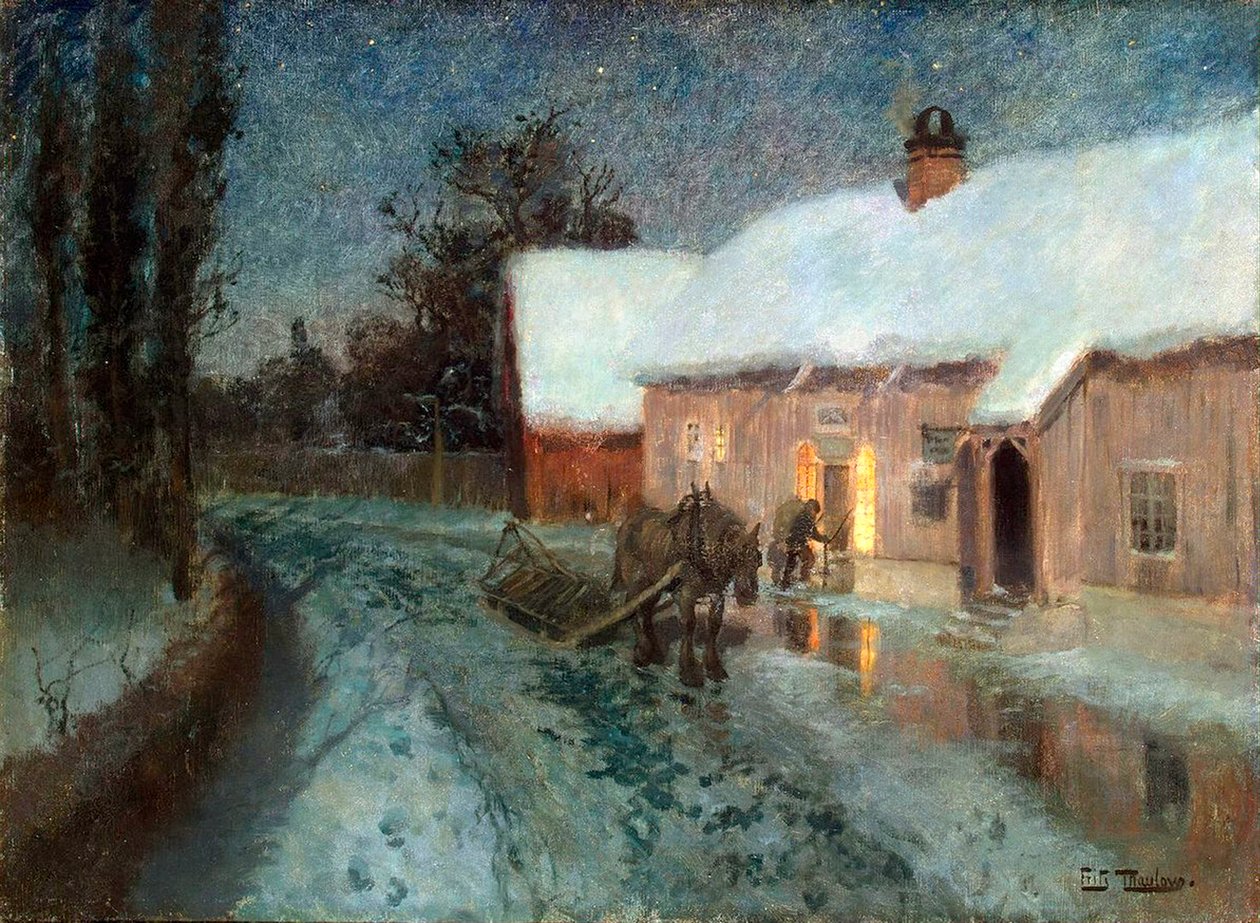 Éjszaka, 1880-as évek. alkotó: Fritz Thaulov