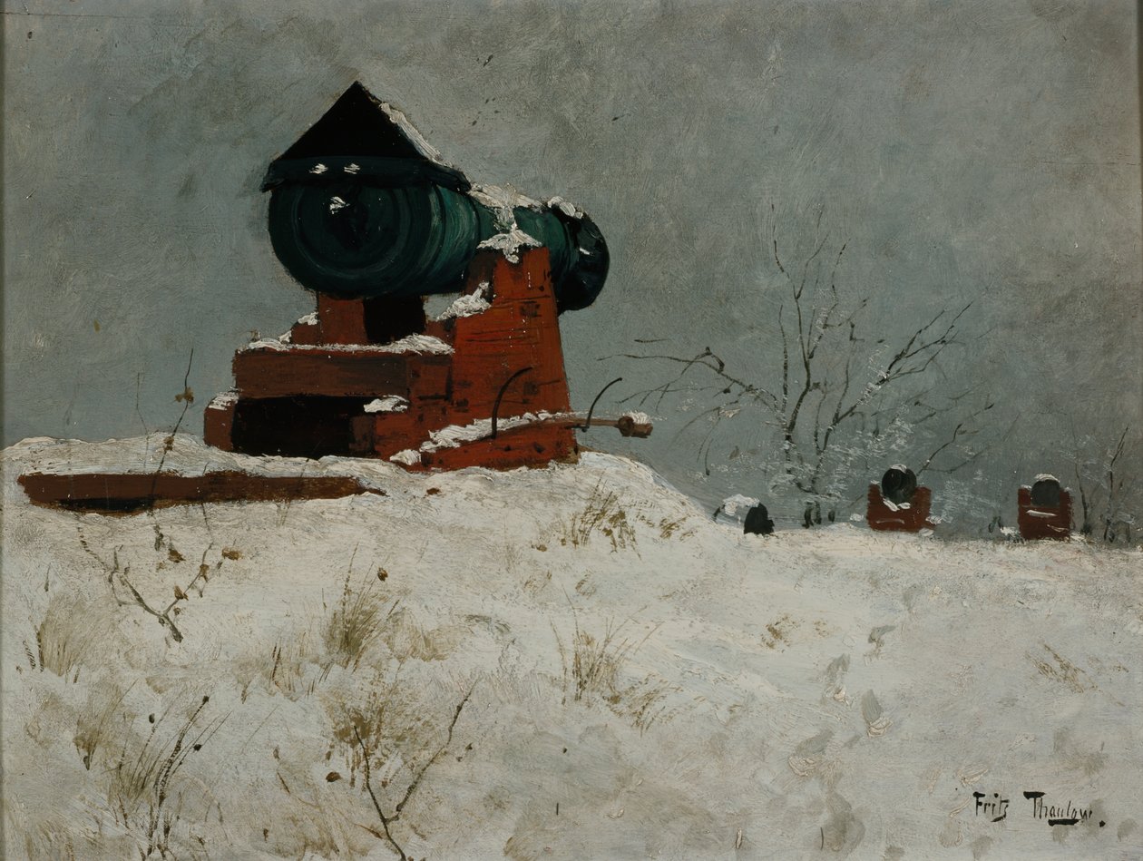 Ágyú, Akershus alkotó: Fritz Thaulow