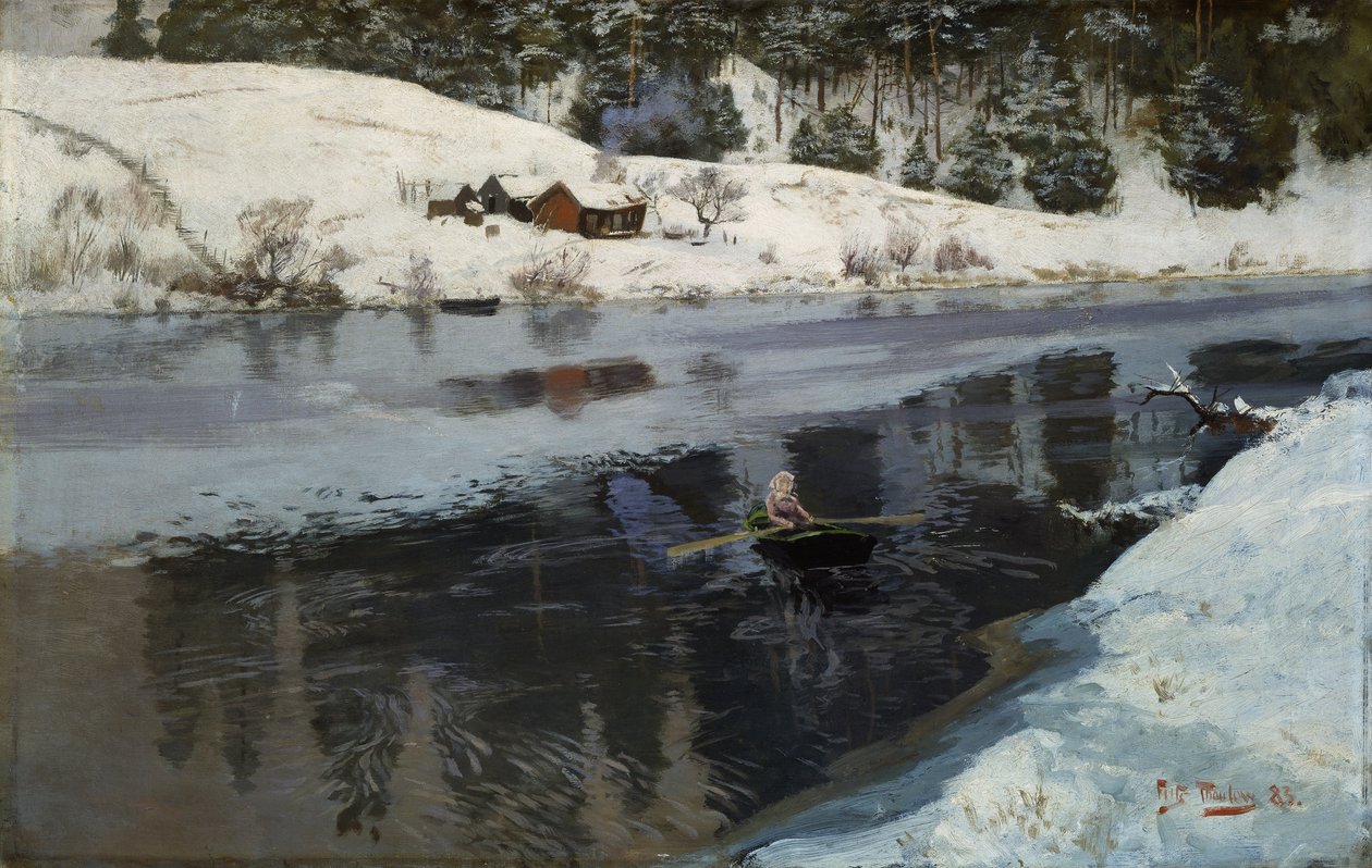 Simoából, télből alkotó: Frits Thaulow