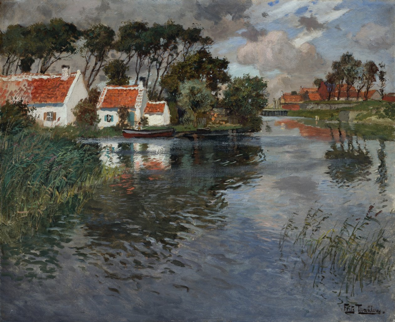 Széllökés alkotó: Fritz Thaulow
