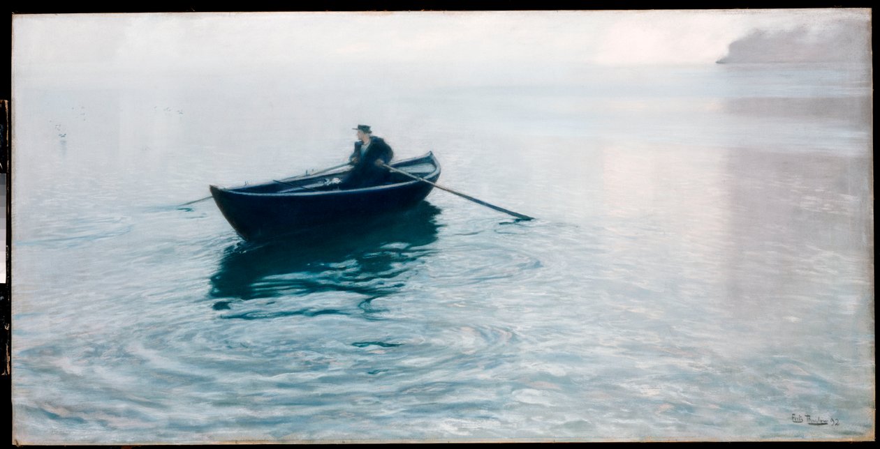Magány, Christiana Fjord, 1892 alkotó: Frits Thaulow