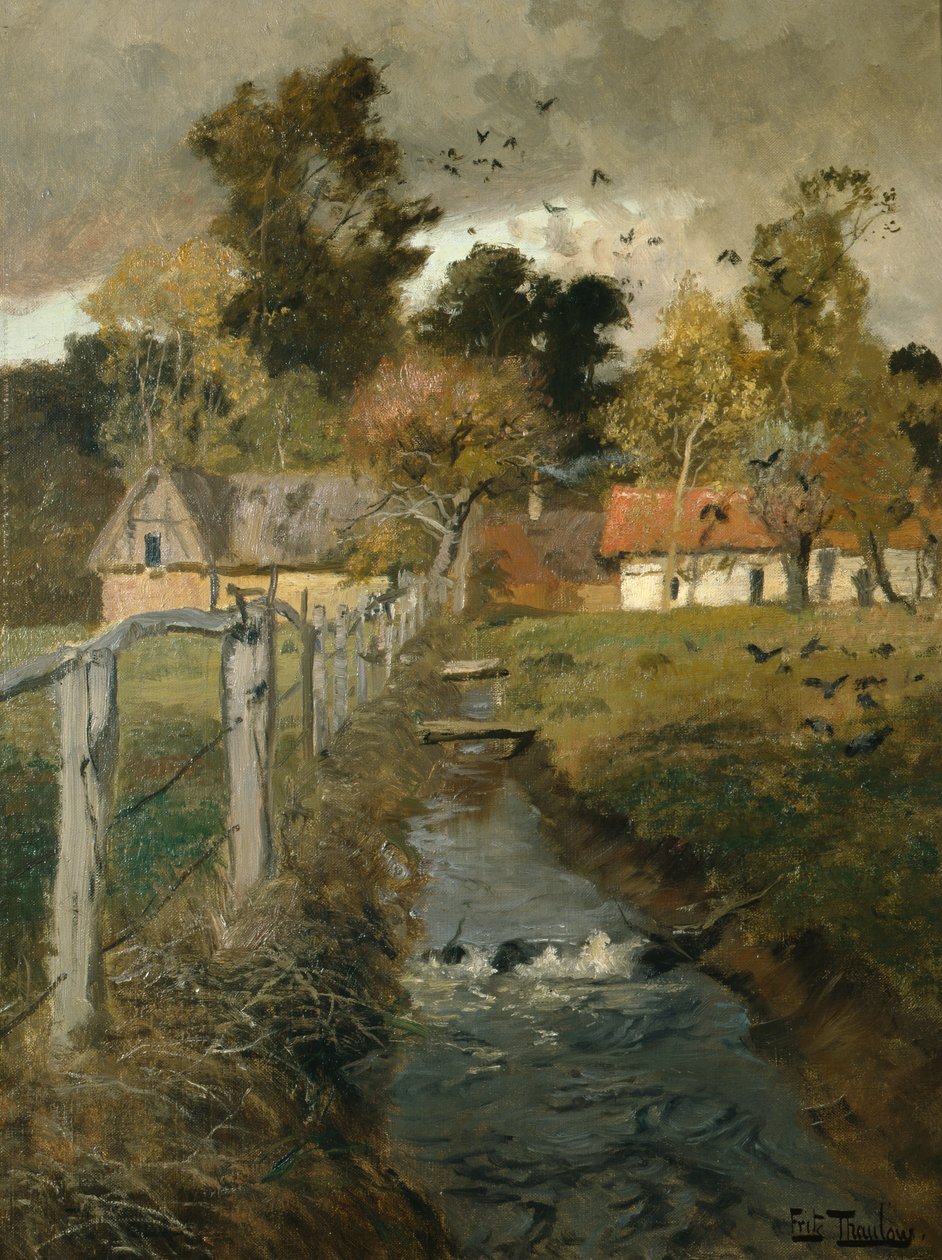 A patak, 1895 körül alkotó: Fritz Thaulow