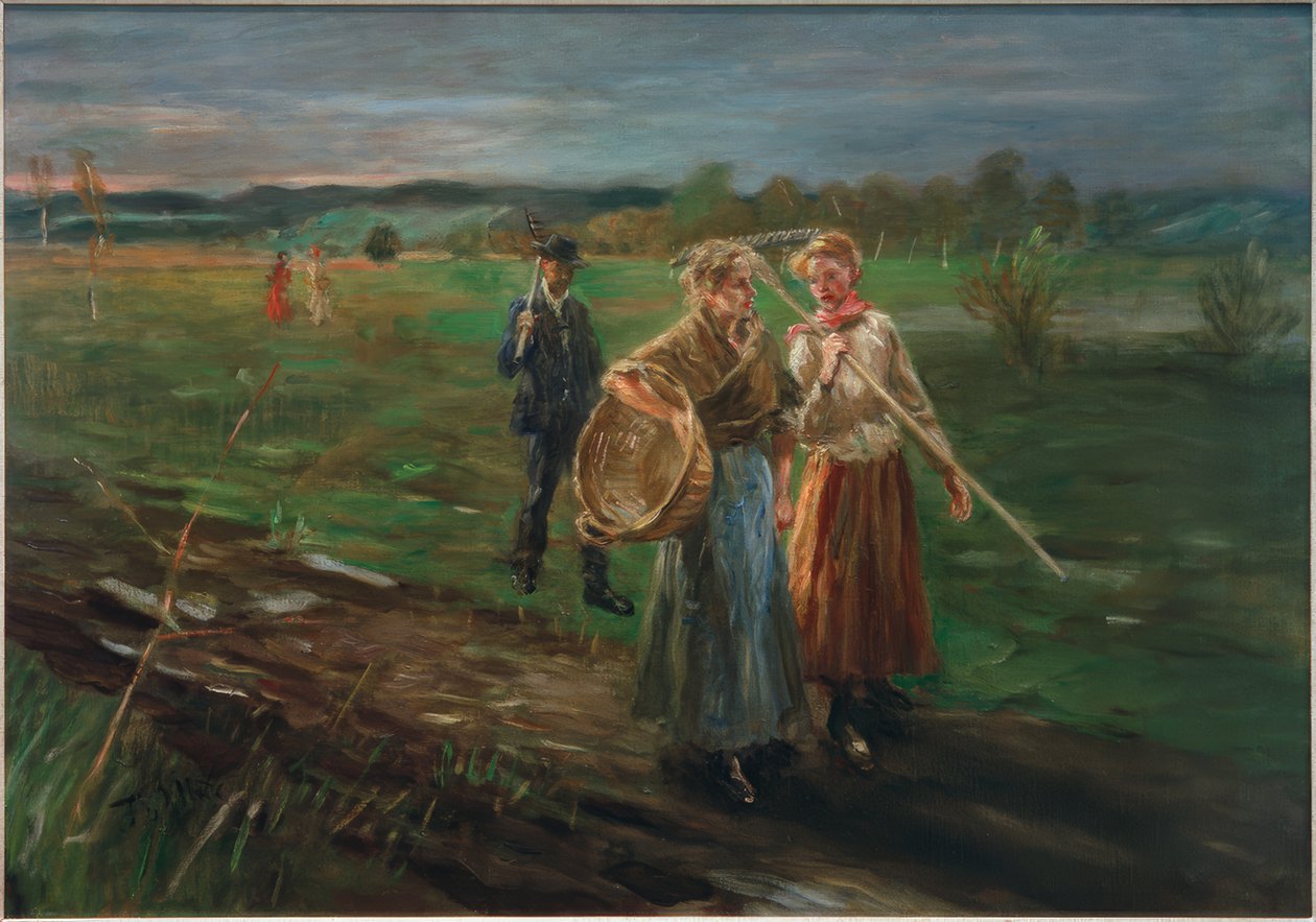 Szénanyíráskor alkotó: Fritz von Uhde