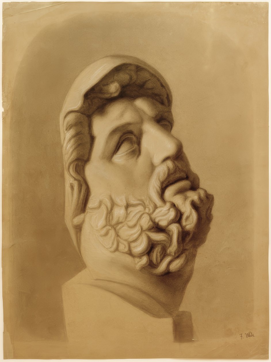 Kopfdetail des Laokoon alkotó: Fritz von Uhde