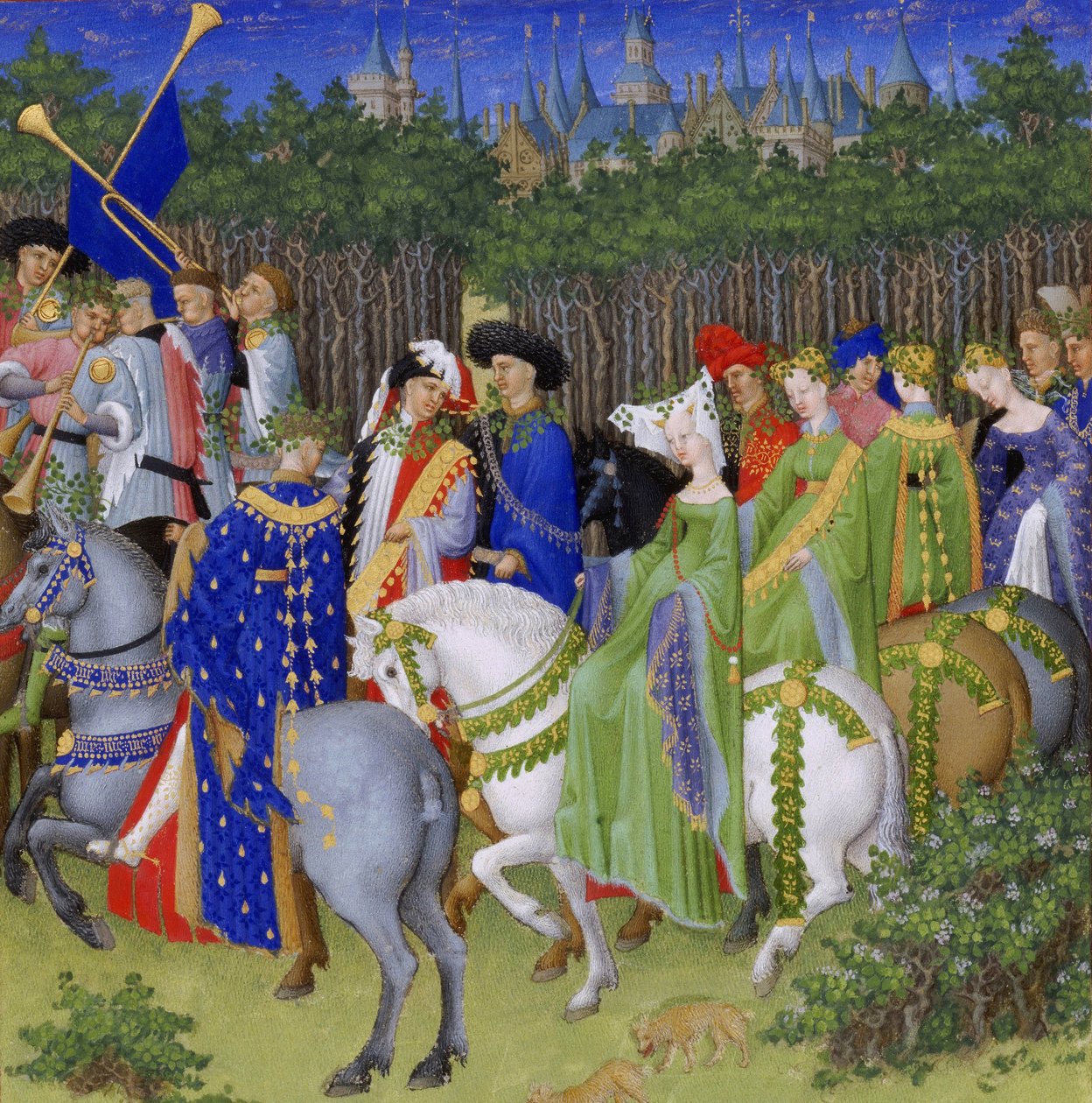 Très Riches Heures du Duc de Berry alkotó: Frères Limbourg