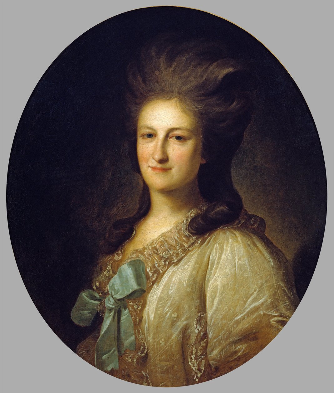 Oroszul: "V.E. Novosiltsova portréja" Portrait of V.E. Novosiltsova. Novosiltsova alkotó: Fyodor Rokotov