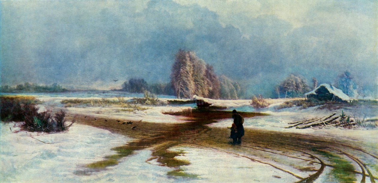 "The Thaw", 1871, 1965. alkotó: Fyodor Vasil