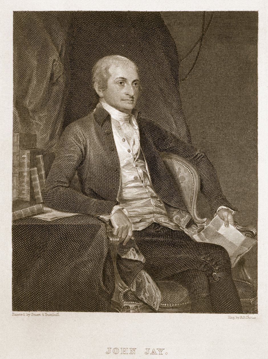 John Jay, Asher Brown Durand (1796-1886) metszete. alkotó: G. and Trumbull, J. Stuart