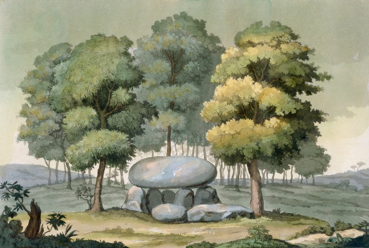 A gallok dolmen típusú átjárósírja alkotó: G. Bramati