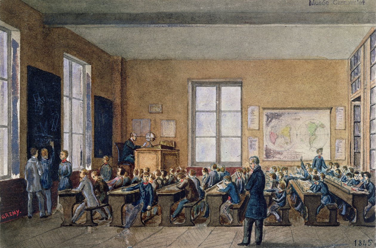 Tanterem a Caillet intézményben, rue de la Cite, Párizs, 1845 (wc papíron) alkotó: G. Remy