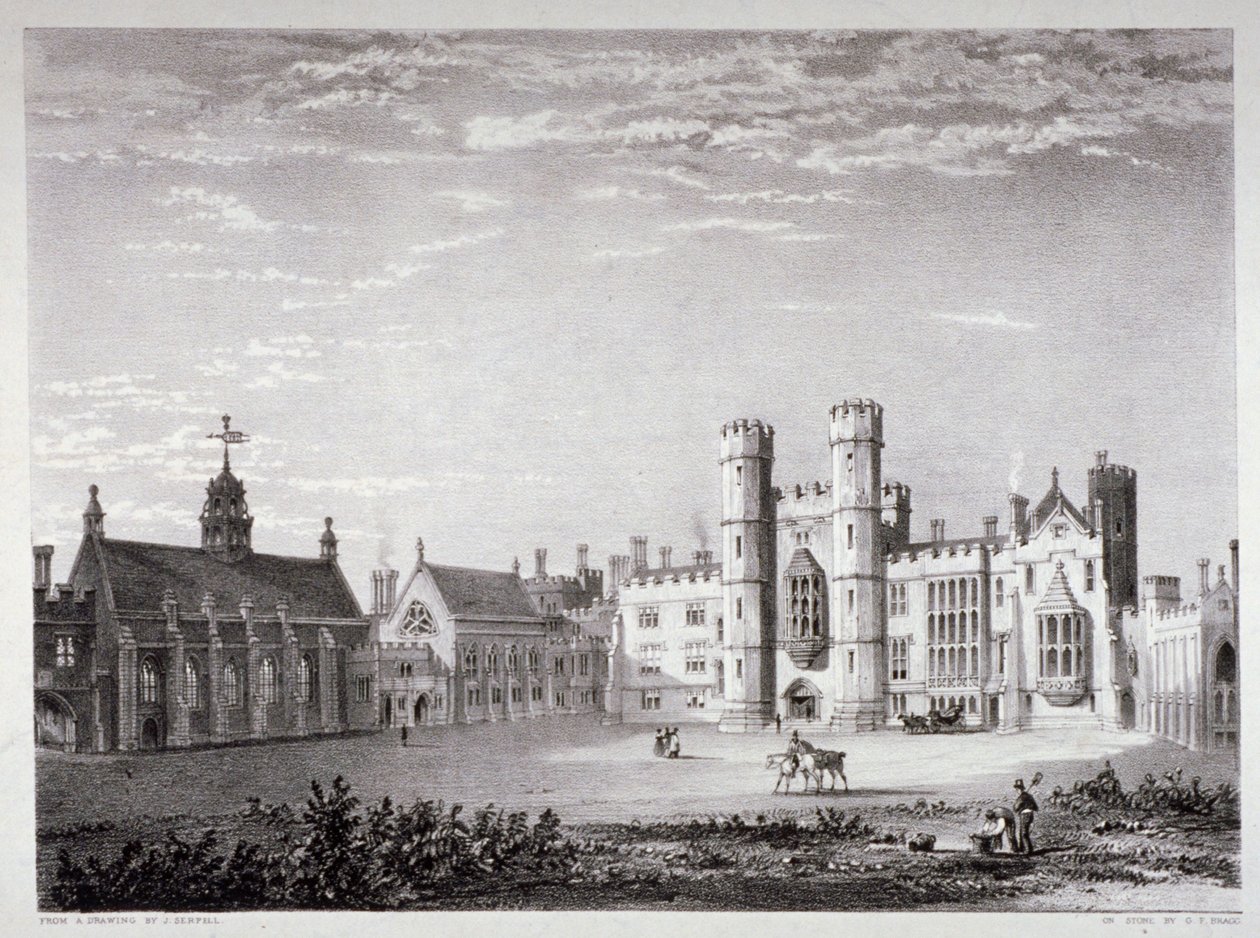 Lambeth-palota, London, 1830 alkotó: GF Bragg