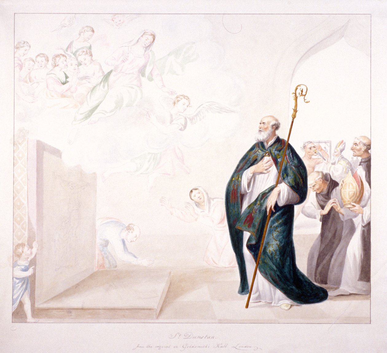 St Dunstan, 1750. alkotó: GP Harding