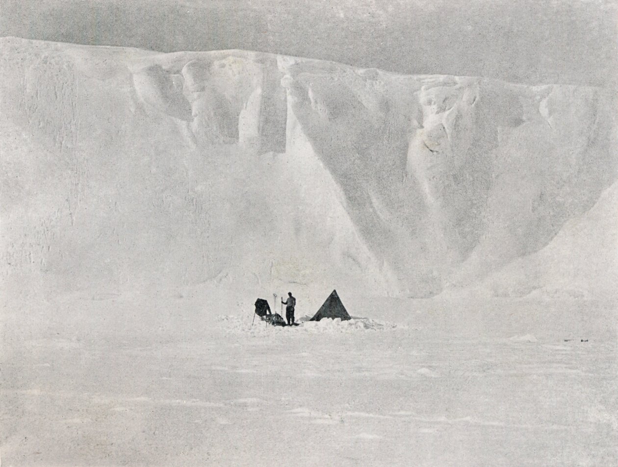 Dugdale-gleccser, c1911, 1913. alkotó: G. Murray Levick
