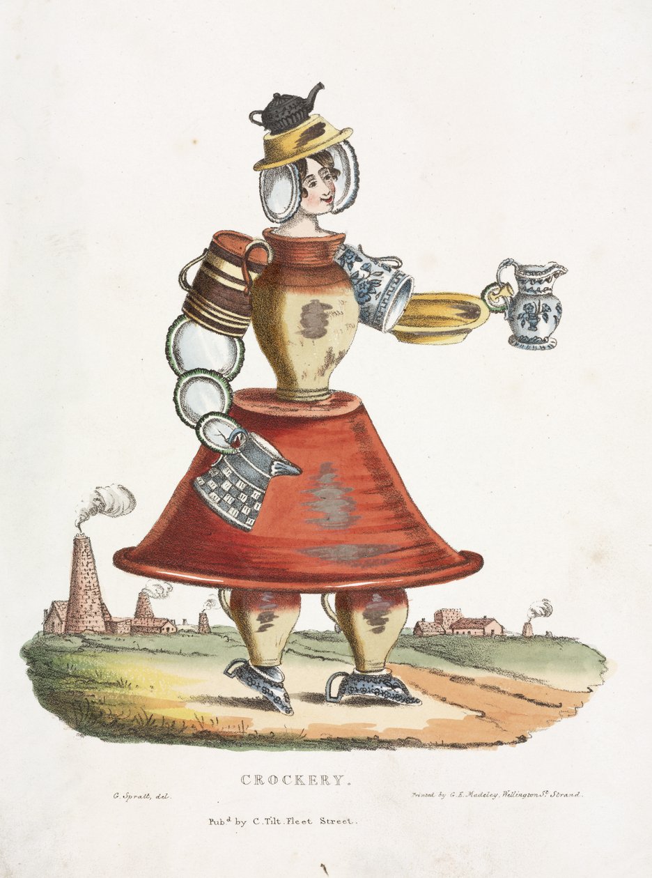 Edények, 1831 körül alkotó: G. Spratt