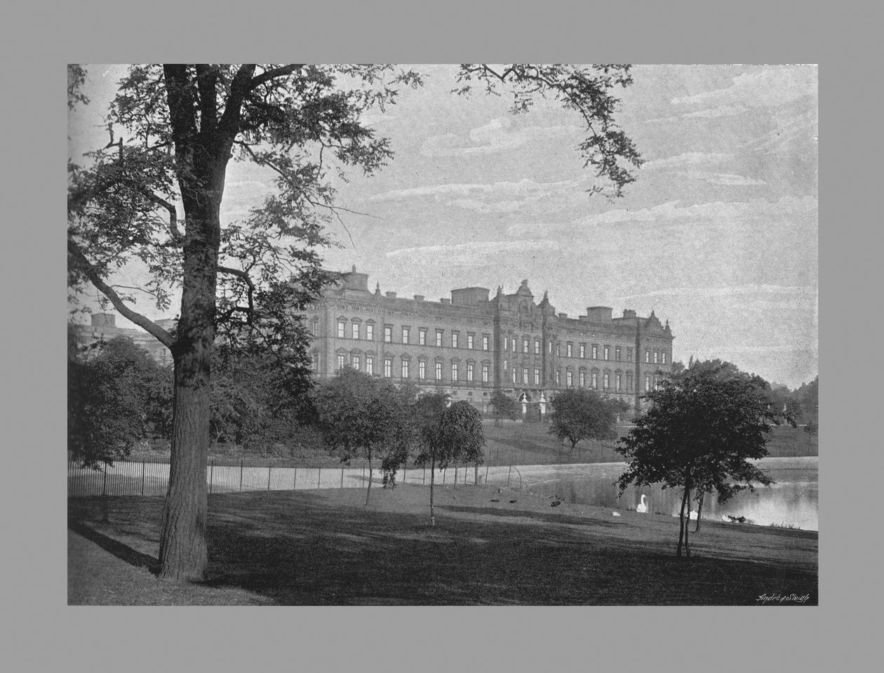 Buckingham-palota, London, 1900 alkotó: G. W. Wilson and Company