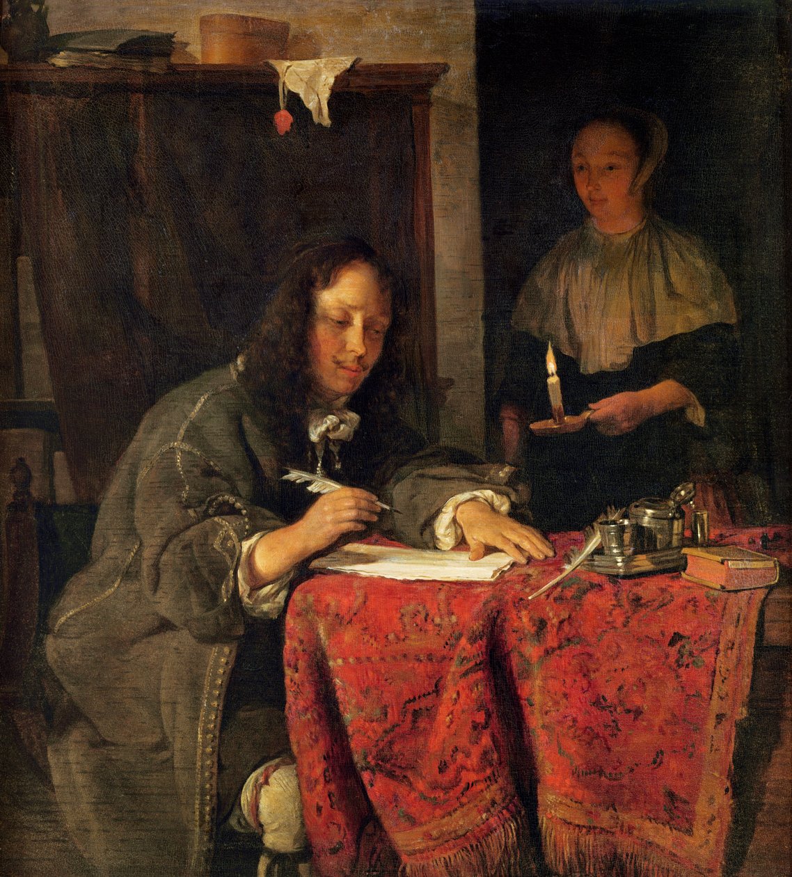 Az író alkotó: Gabriel Metsu