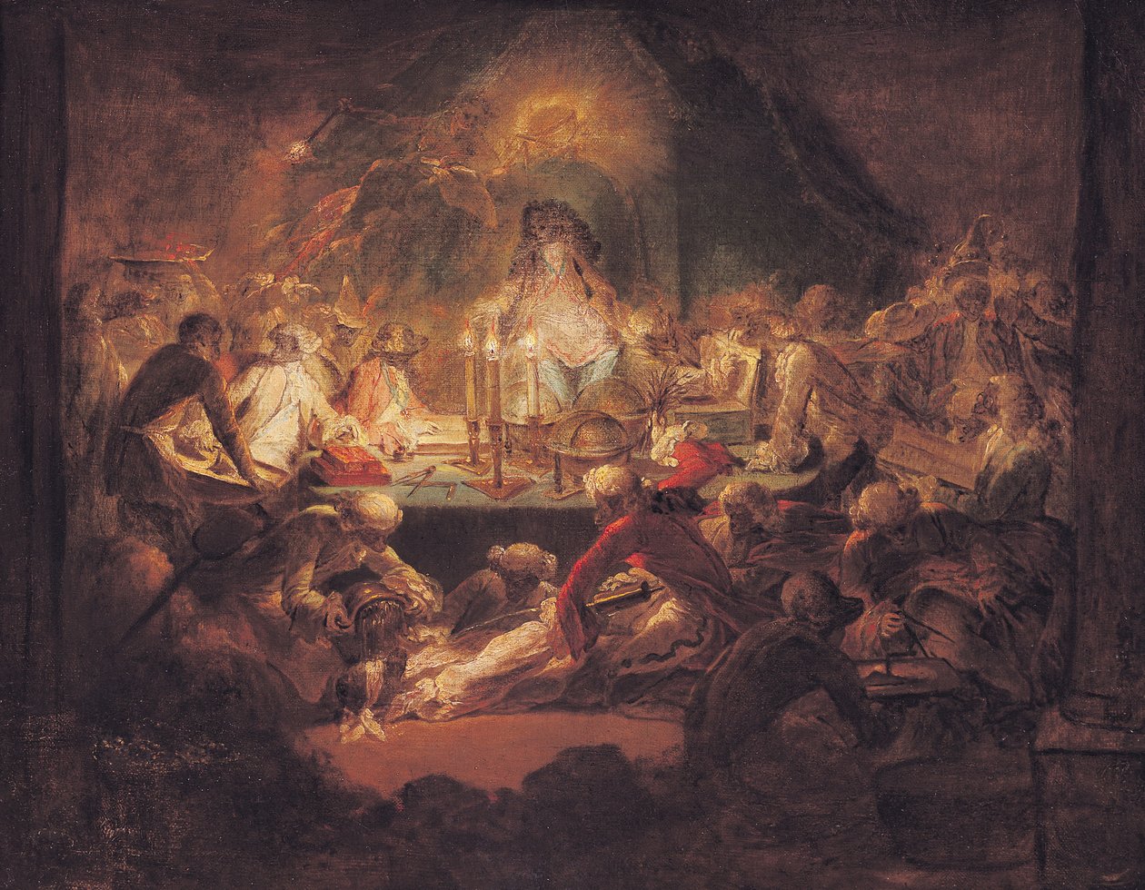 A majom szabadkőművesek alkotó: Gabriel de Saint Aubin