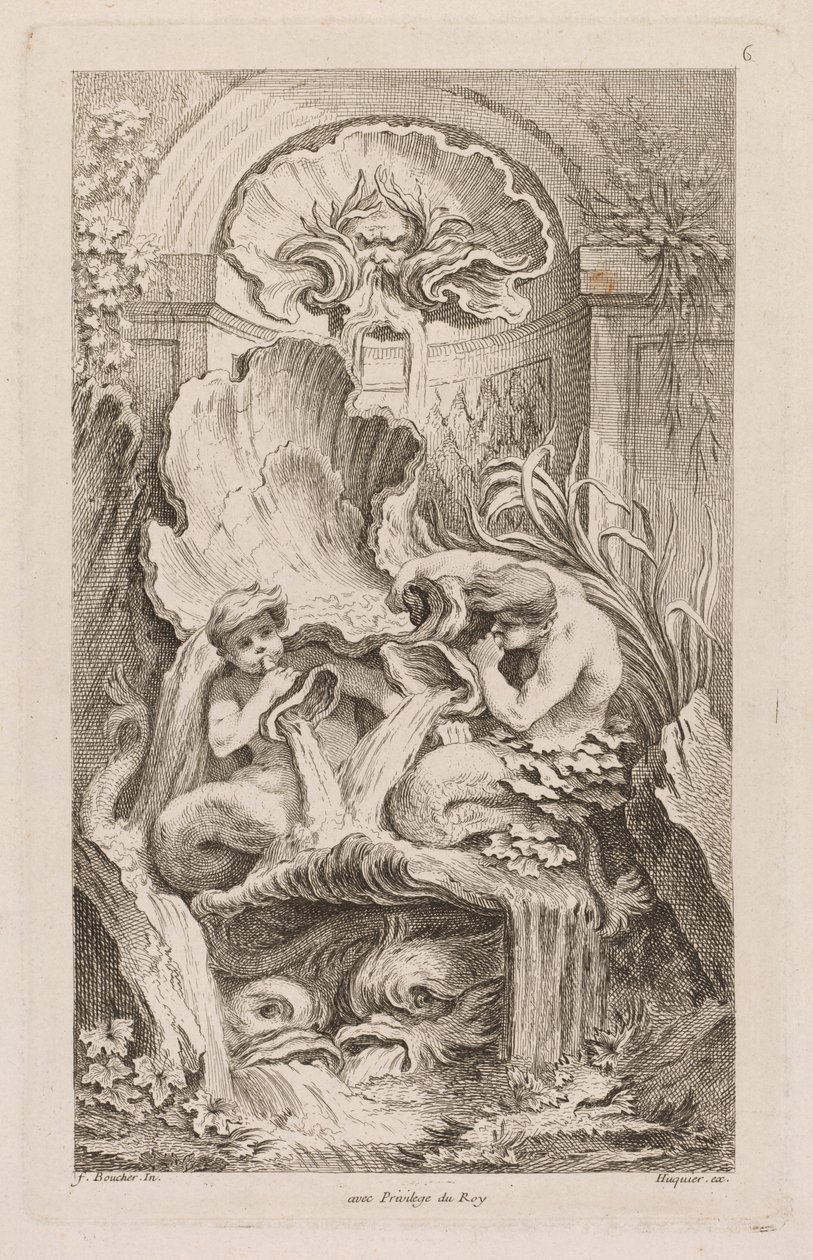 Szökőkutak könyve: 6. sz., c. 1736. alkotó: Gabriel Huquier