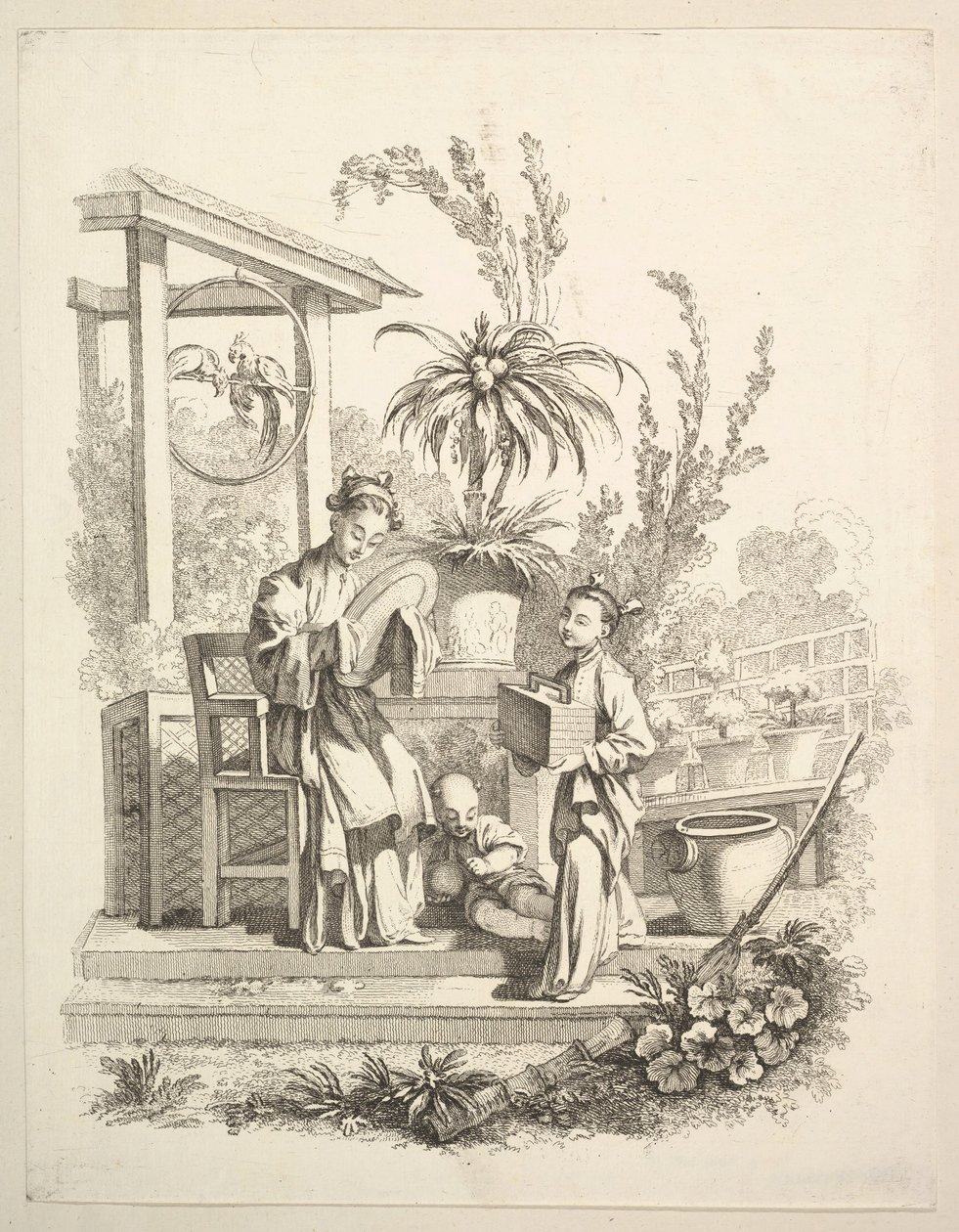 A WC, kb. 1742. alkotó: Gabriel Huquier