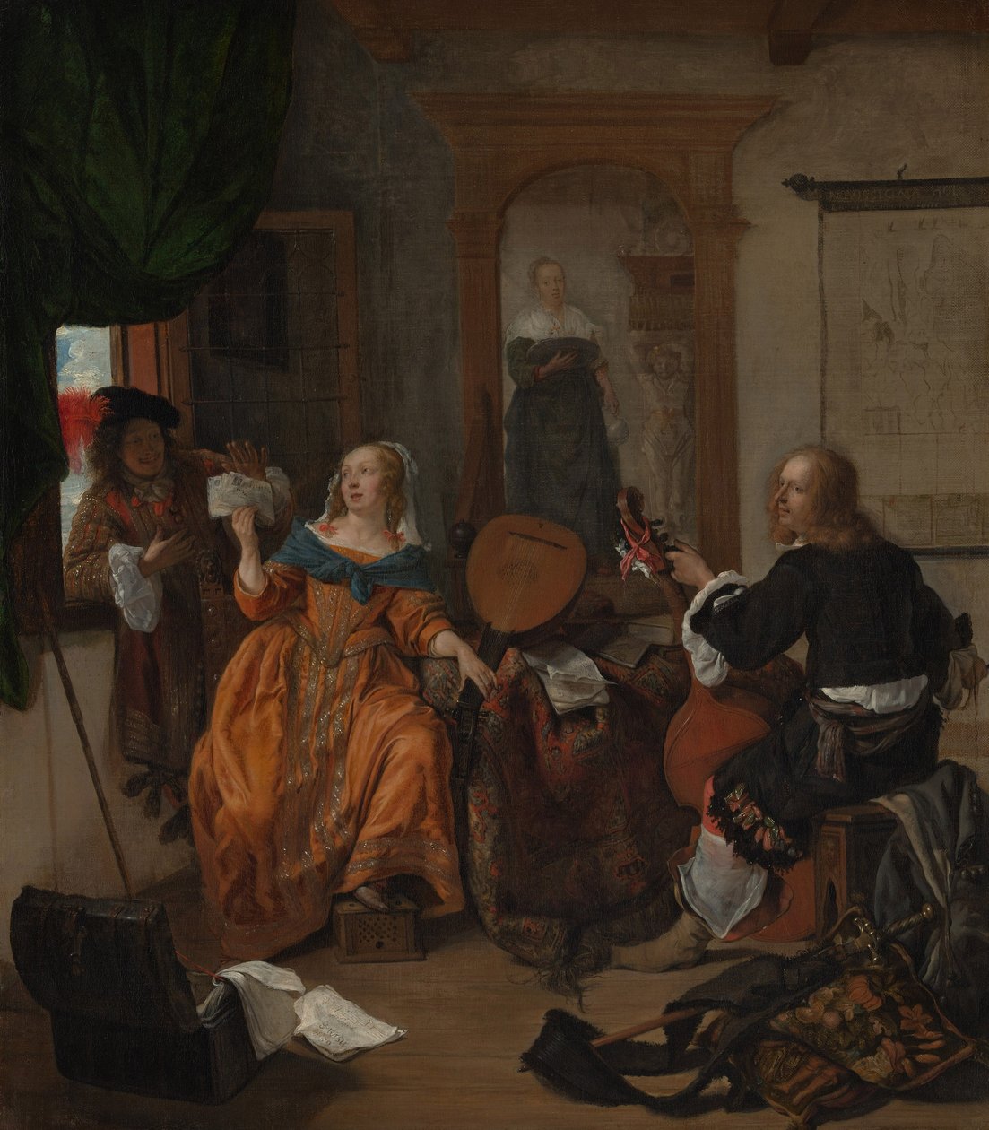 Zenés buli alkotó: Gabriel Metsu