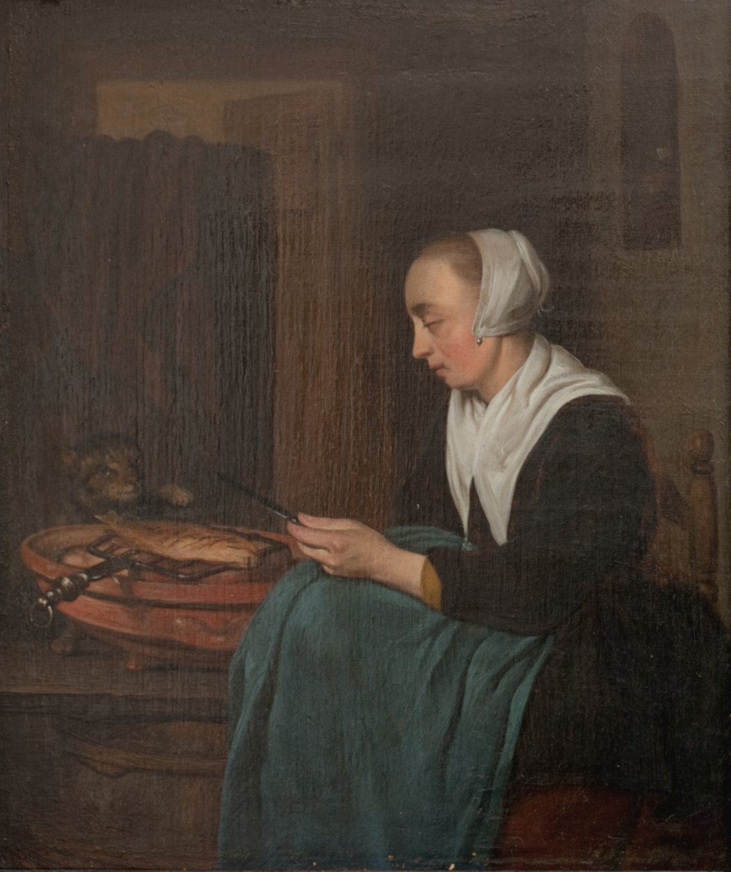 Egy alvó eladónő alkotó: Gabriel Metsu