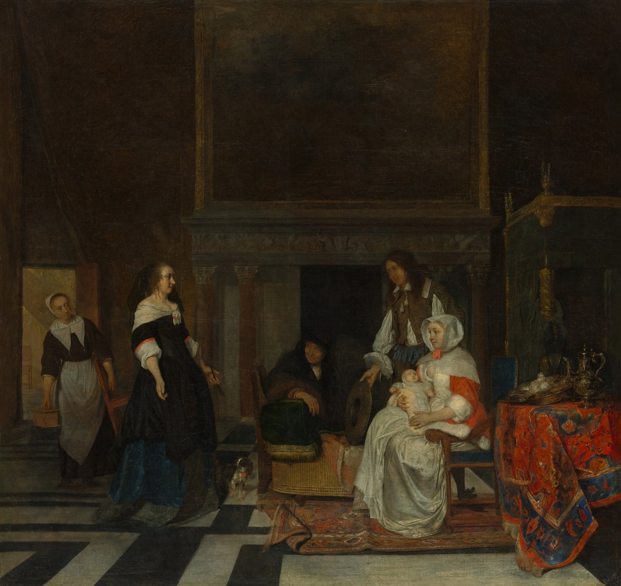 Látogatás az óvodában alkotó: Gabriel Metsu