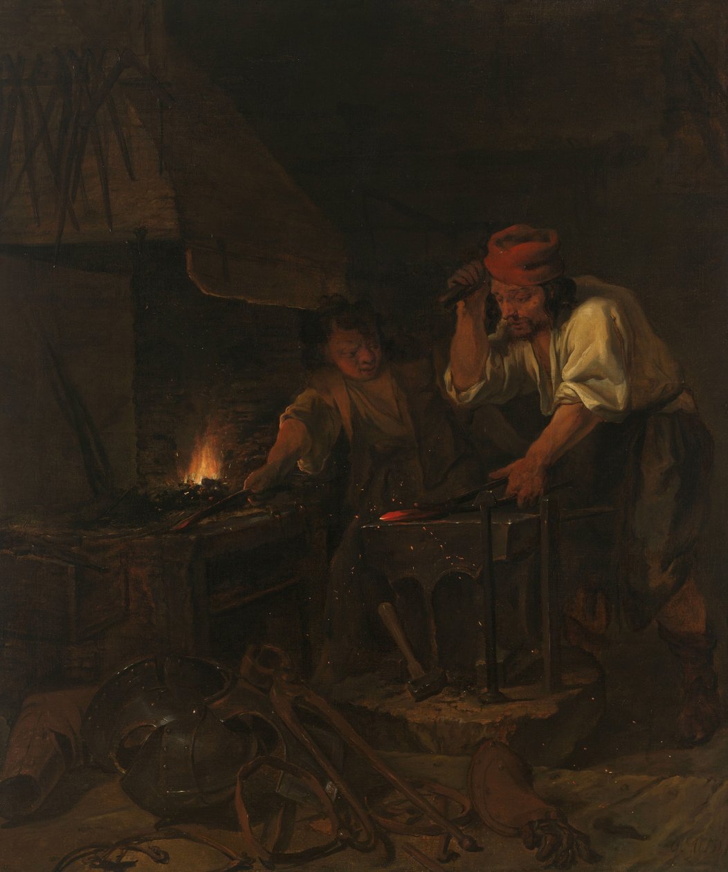 A Fegyverkovács alkotó: Gabriel Metsu