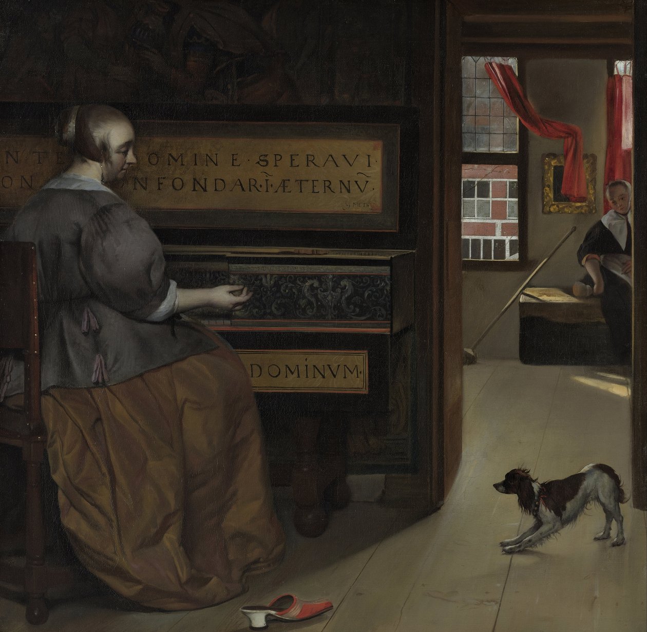 Nő a szűziesnél alkotó: Gabriel Metsu