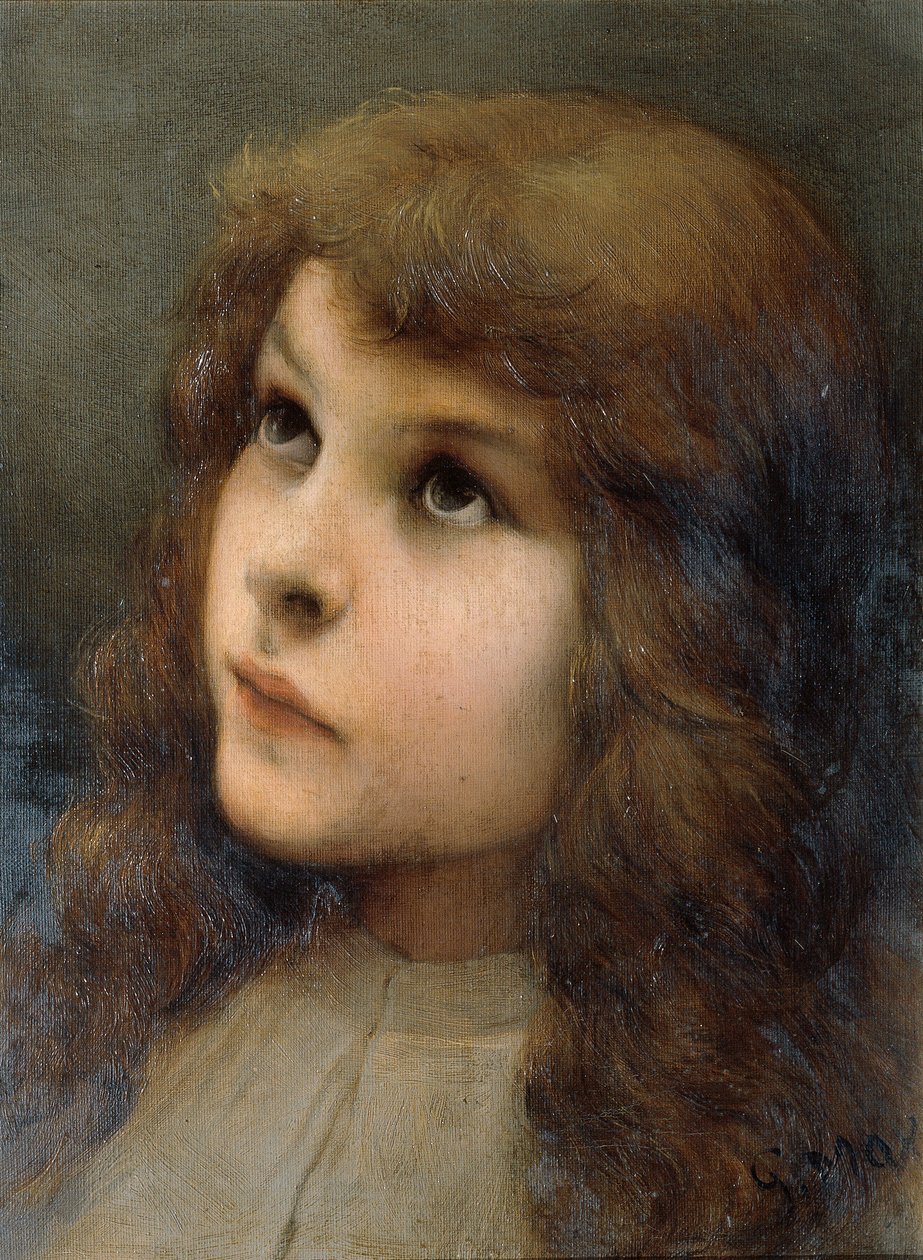 tanuló fej alkotó: Gabriel von Max
