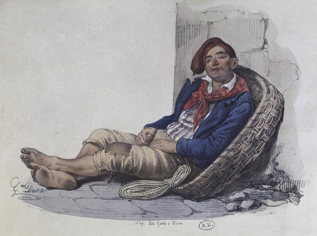 Egy nápolyi portás, 1820 alkotó: Gaetano Dura