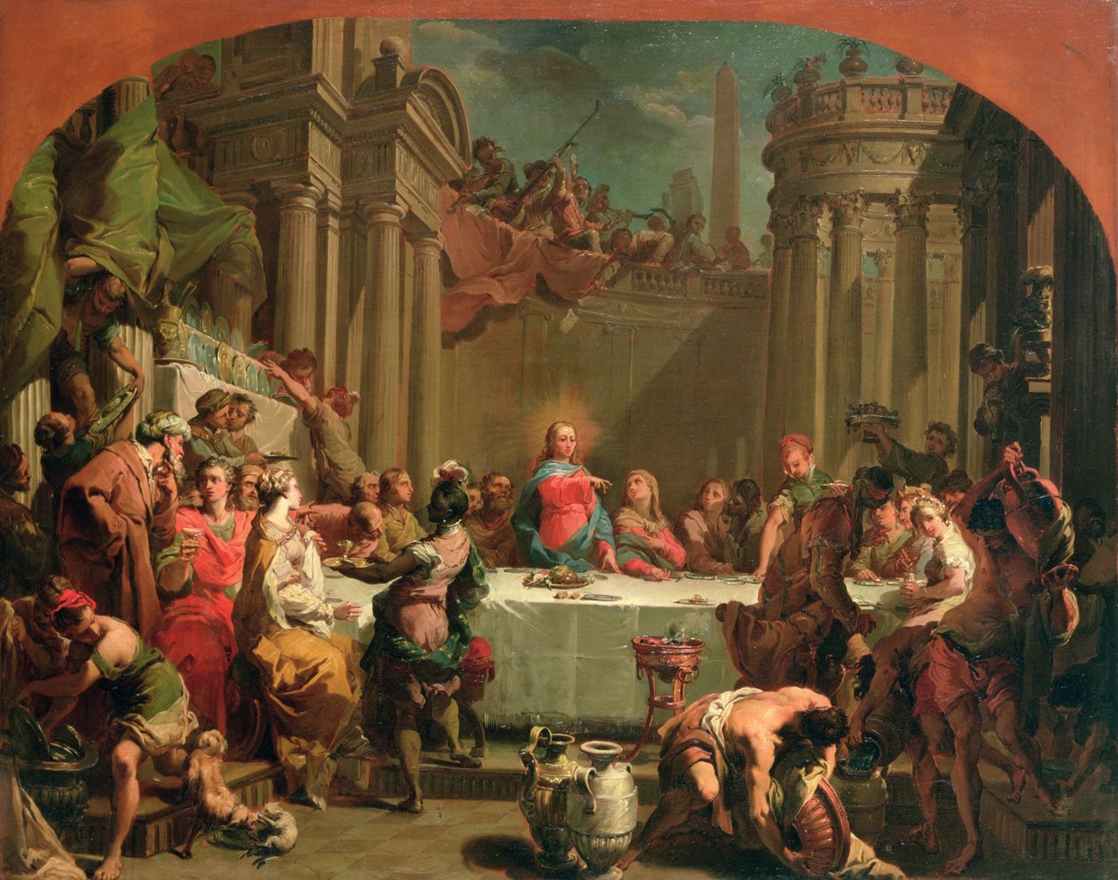 Házassági lakoma Kánában, 1766 alkotó: Gaetano Gandolfi