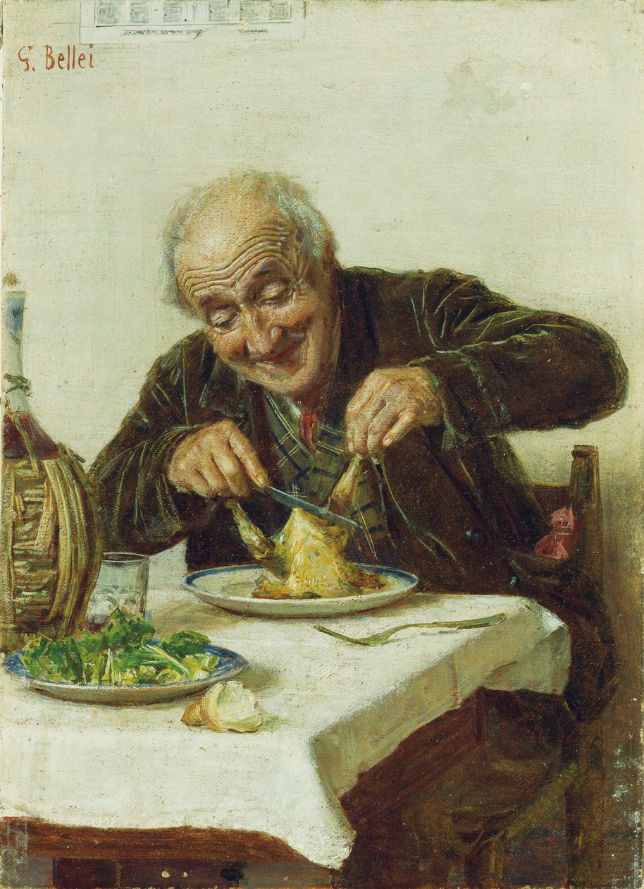 Kielégítő étkezés alkotó: Gaetano Bellei