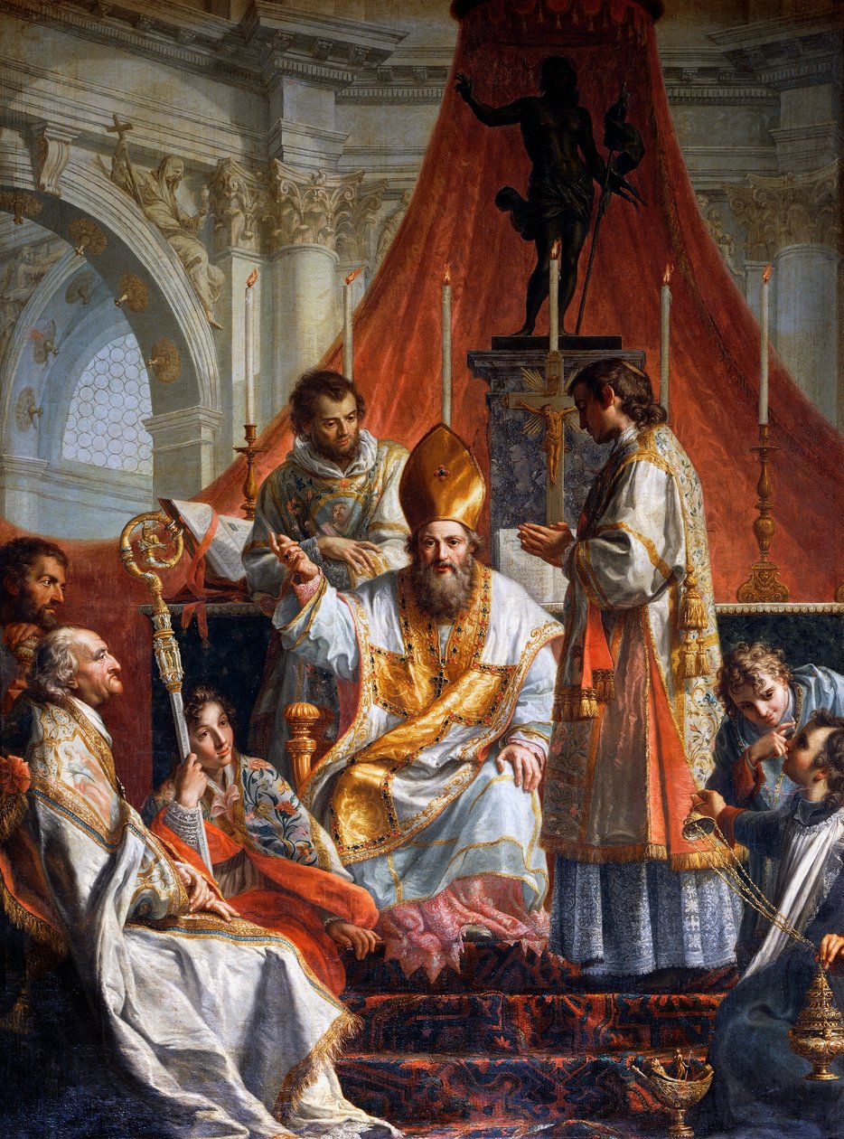 Szent Liborius prédikációja alkotó: Gaetano Callani