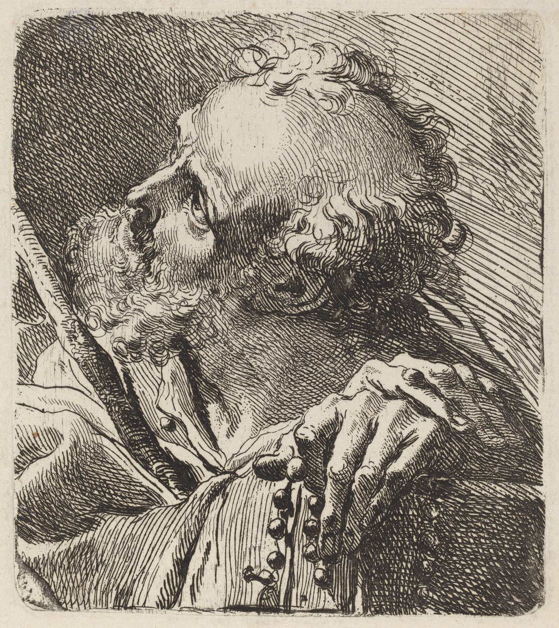 Egy szent mellszobra alkotó: Gaetano Gandolfi