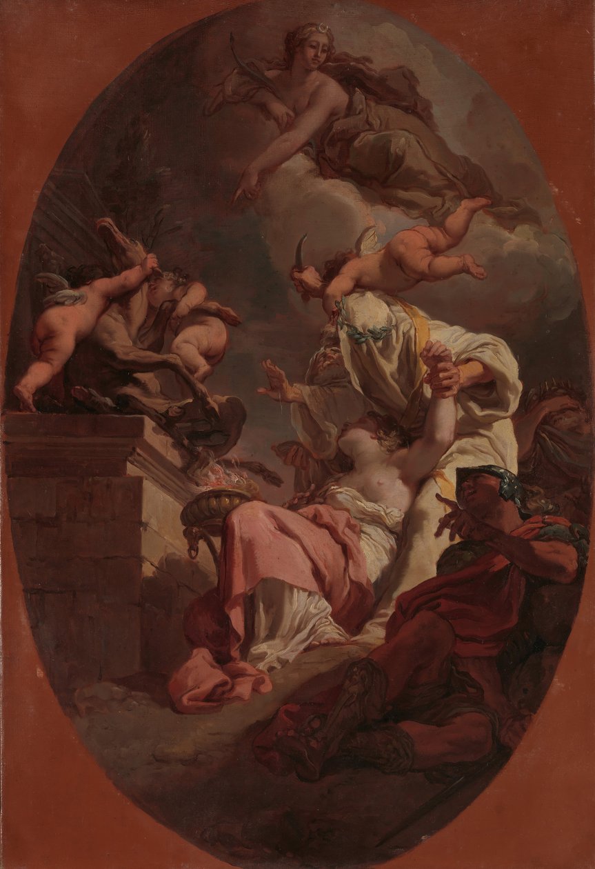 Iphigenia feláldozása, 1789. alkotó: Gaetano Gandolfi