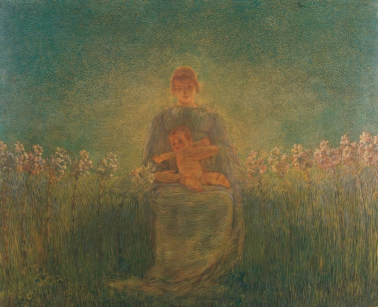 Liliom Madonna alkotó: Gaetano Previati